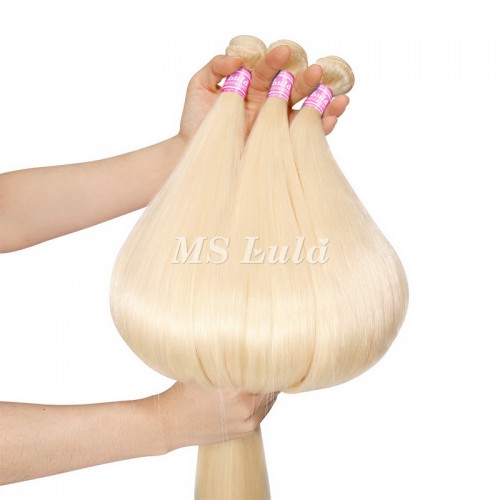 Virgin Natural Straight Hair Bundles 613# | Human Hair Wig | Lace Front